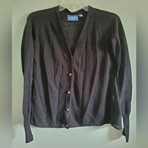 Simply Vera Vera Wang Black Cardigan Sweater